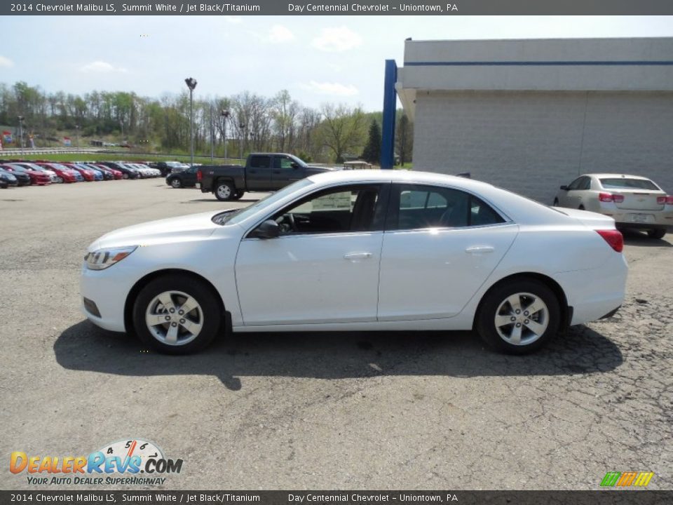 2014 Chevrolet Malibu LS Summit White / Jet Black/Titanium Photo #2