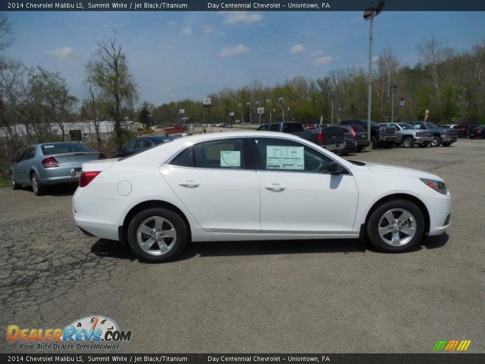 2014 Chevrolet Malibu LS Summit White / Jet Black/Titanium Photo #7