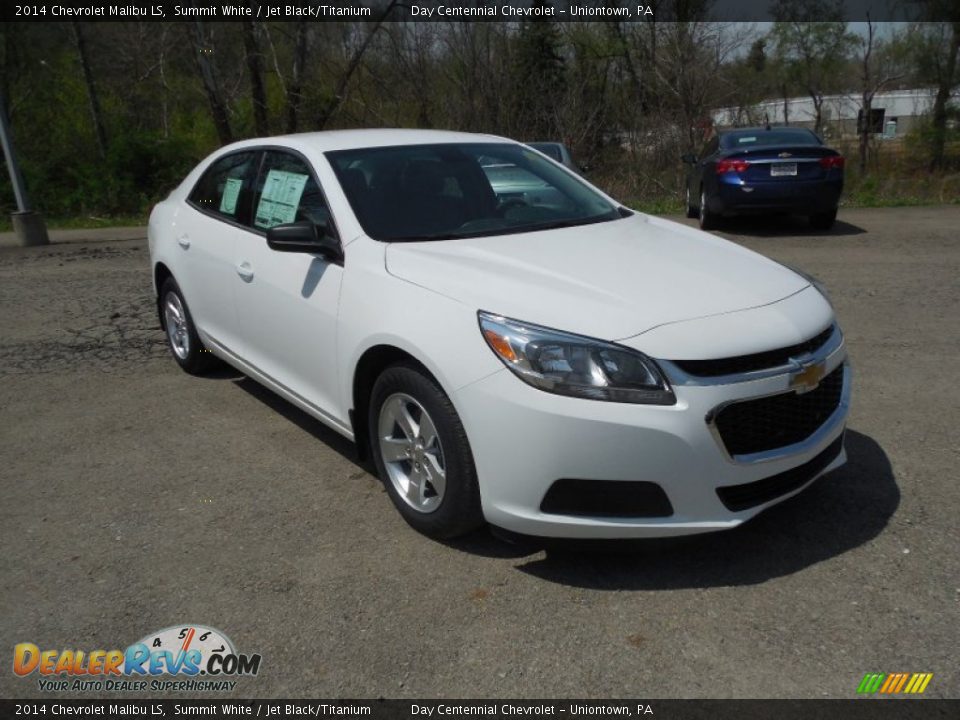2014 Chevrolet Malibu LS Summit White / Jet Black/Titanium Photo #8