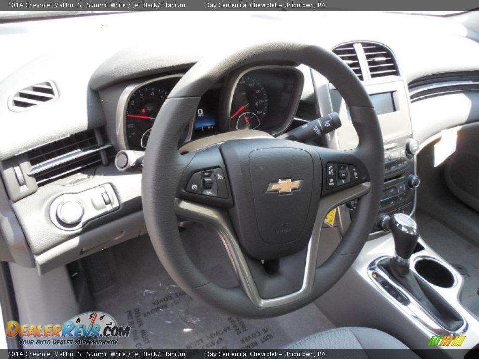 2014 Chevrolet Malibu LS Summit White / Jet Black/Titanium Photo #14