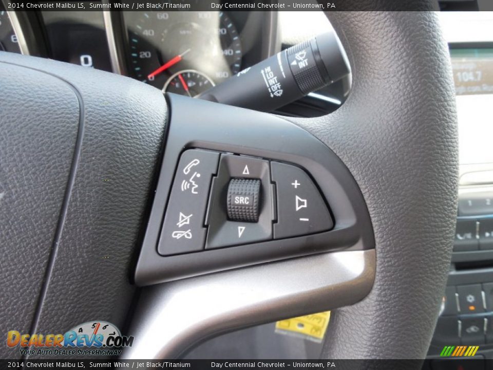 2014 Chevrolet Malibu LS Summit White / Jet Black/Titanium Photo #17