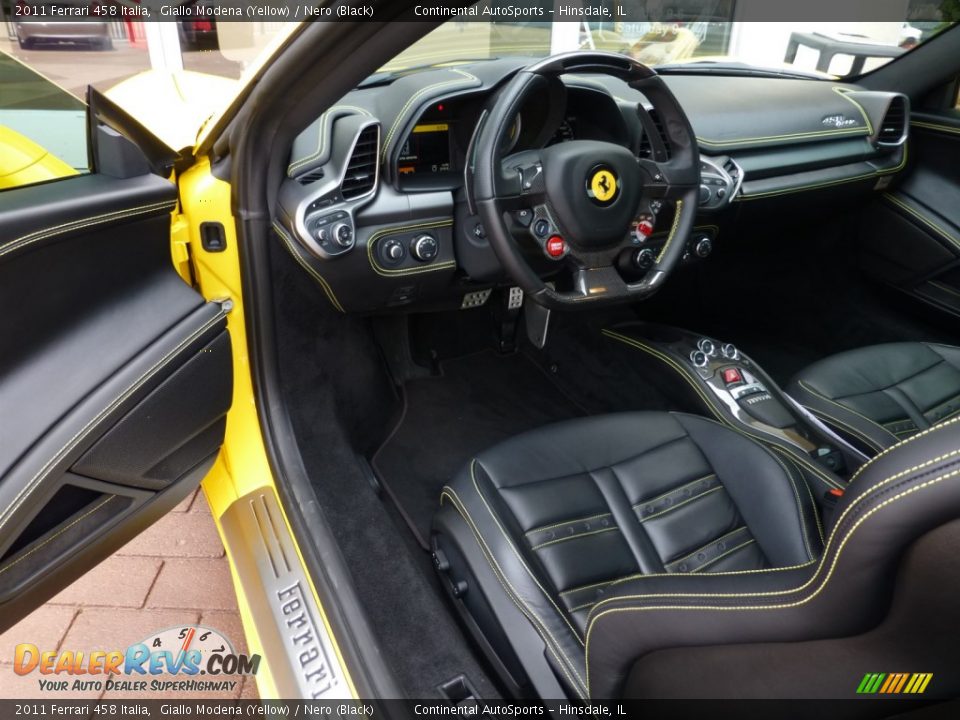 Nero (Black) Interior - 2011 Ferrari 458 Italia Photo #16