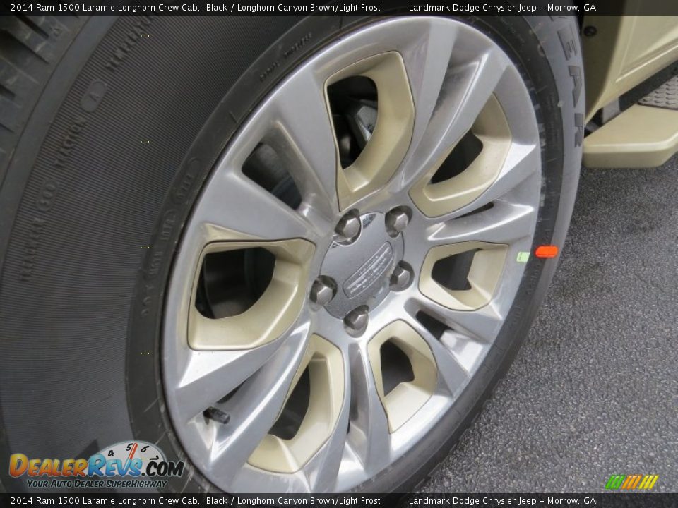 2014 Ram 1500 Laramie Longhorn Crew Cab Black / Longhorn Canyon Brown/Light Frost Photo #5