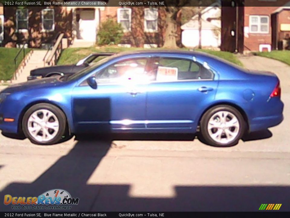 2012 Ford Fusion SE Blue Flame Metallic / Charcoal Black Photo #1