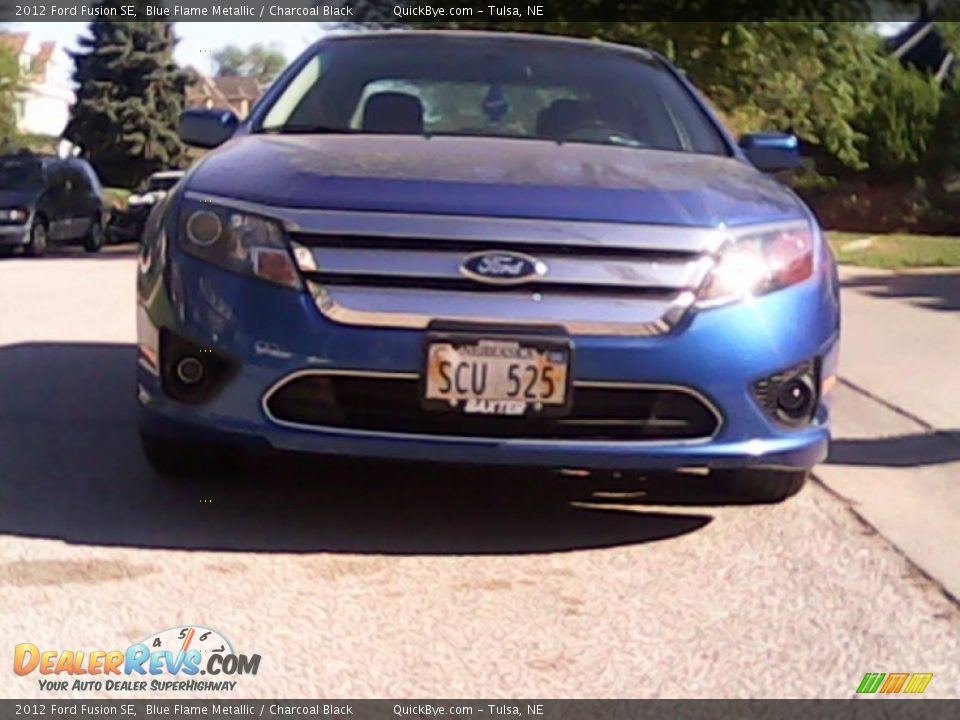 2012 Ford Fusion SE Blue Flame Metallic / Charcoal Black Photo #3