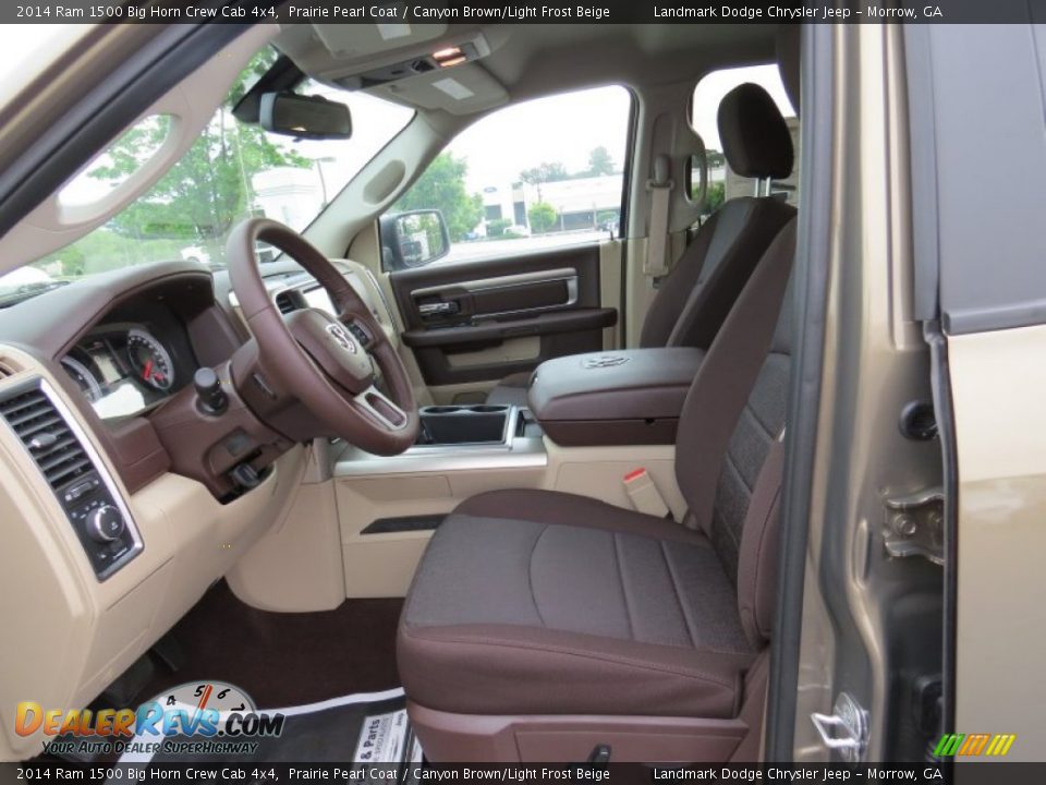 Canyon Brown/Light Frost Beige Interior - 2014 Ram 1500 Big Horn Crew Cab 4x4 Photo #7