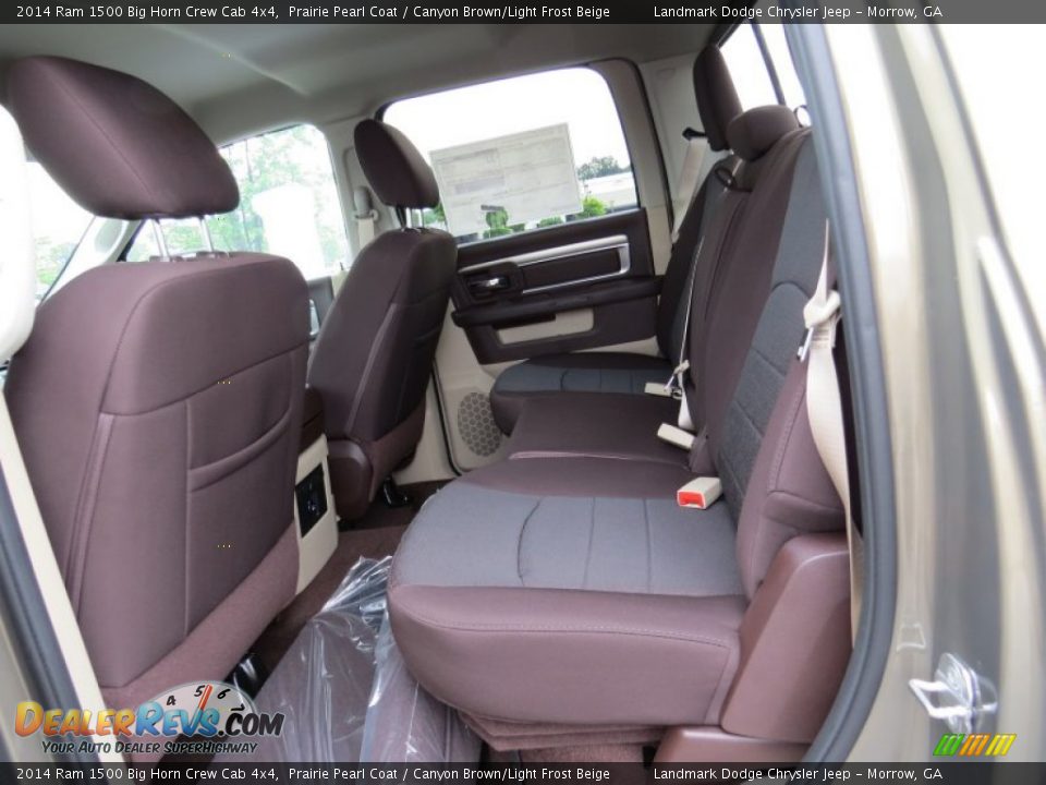 Rear Seat of 2014 Ram 1500 Big Horn Crew Cab 4x4 Photo #8