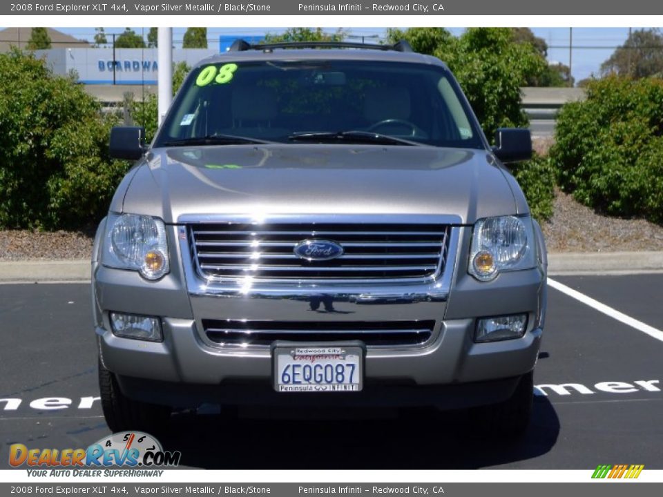 2008 Ford Explorer XLT 4x4 Vapor Silver Metallic / Black/Stone Photo #2