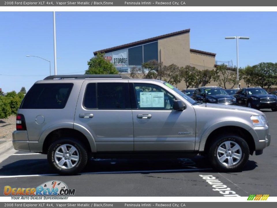 2008 Ford Explorer XLT 4x4 Vapor Silver Metallic / Black/Stone Photo #7