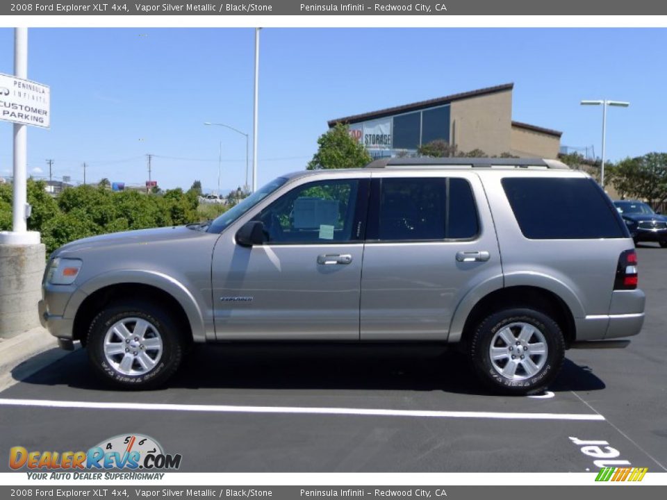 2008 Ford Explorer XLT 4x4 Vapor Silver Metallic / Black/Stone Photo #8