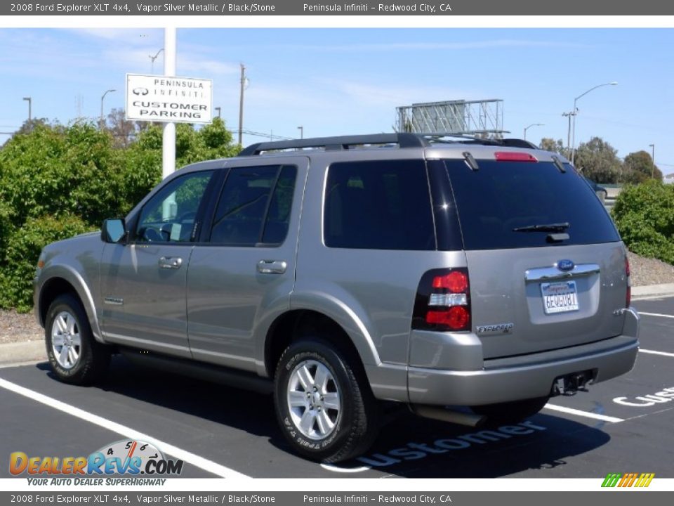 2008 Ford Explorer XLT 4x4 Vapor Silver Metallic / Black/Stone Photo #9