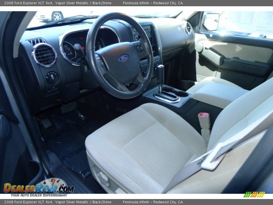 2008 Ford Explorer XLT 4x4 Vapor Silver Metallic / Black/Stone Photo #11