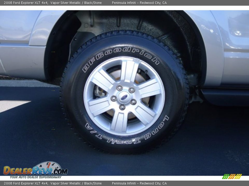 2008 Ford Explorer XLT 4x4 Vapor Silver Metallic / Black/Stone Photo #16