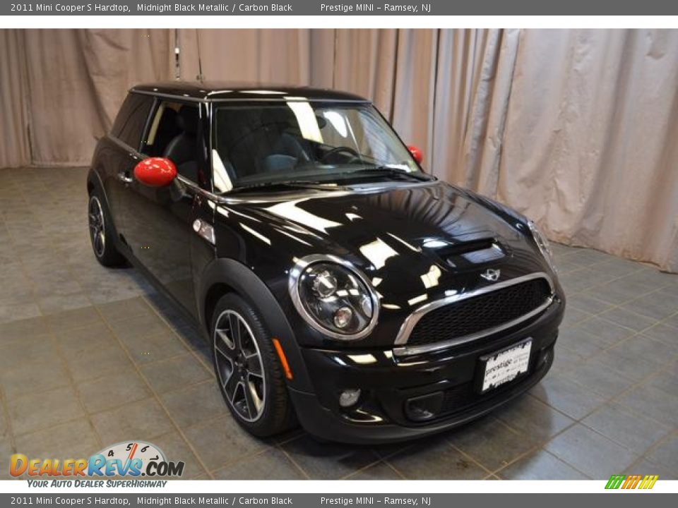 2011 Mini Cooper S Hardtop Midnight Black Metallic / Carbon Black Photo #4