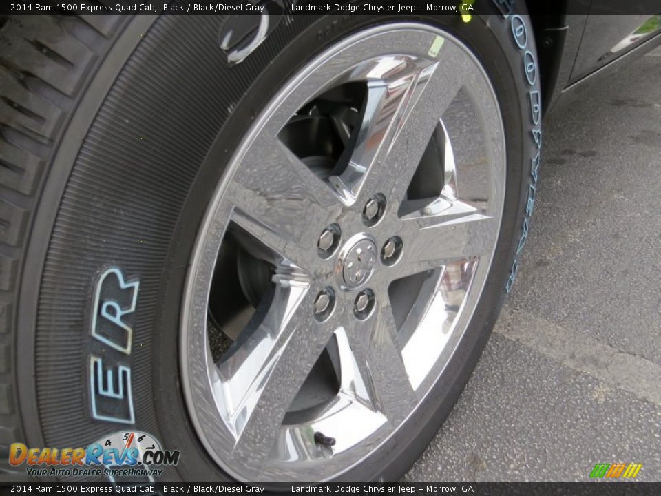 2014 Ram 1500 Express Quad Cab Black / Black/Diesel Gray Photo #5
