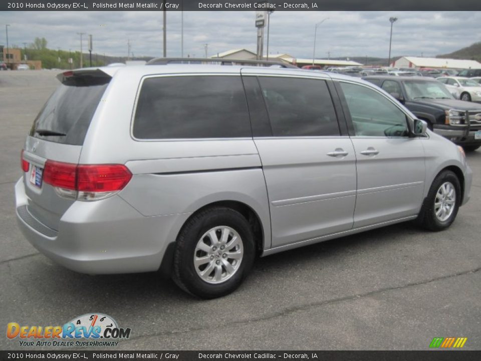 2010 Honda Odyssey EX-L Polished Metal Metallic / Gray Photo #4