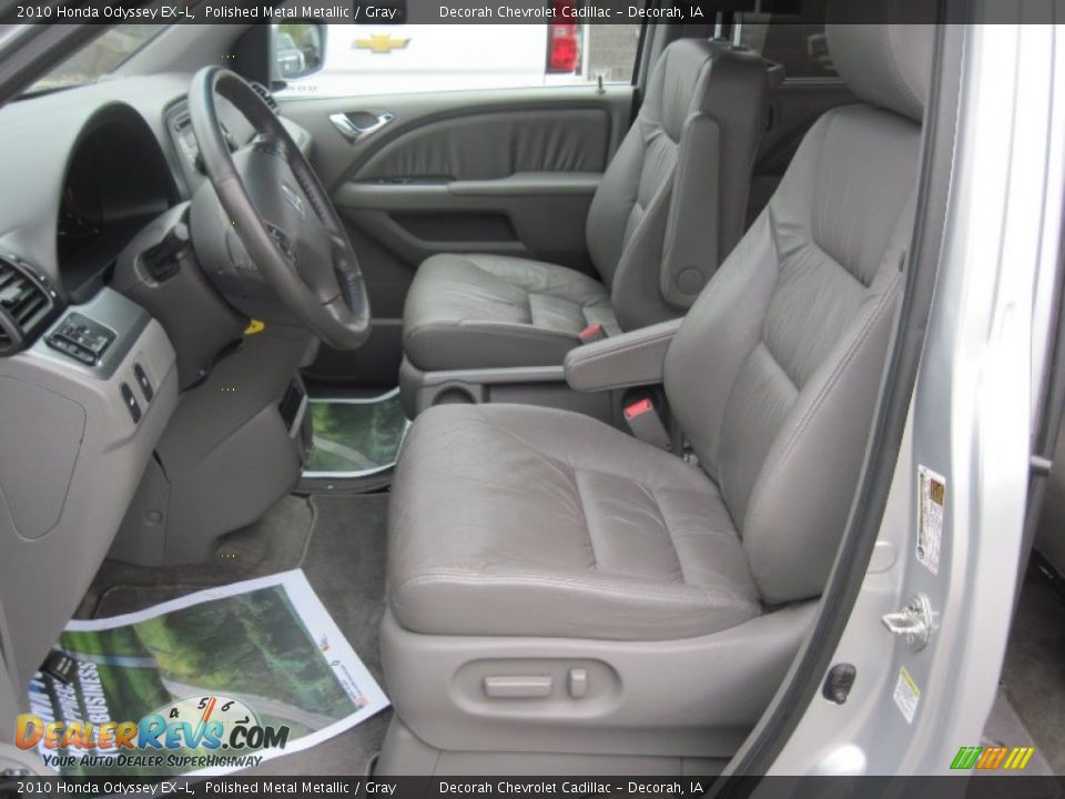 2010 Honda Odyssey EX-L Polished Metal Metallic / Gray Photo #7