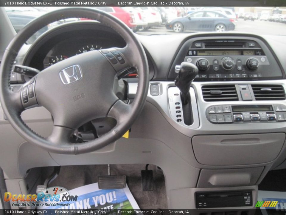 2010 Honda Odyssey EX-L Polished Metal Metallic / Gray Photo #11