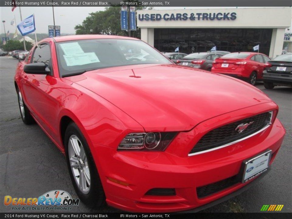 2014 Ford Mustang V6 Coupe Race Red / Charcoal Black Photo #1