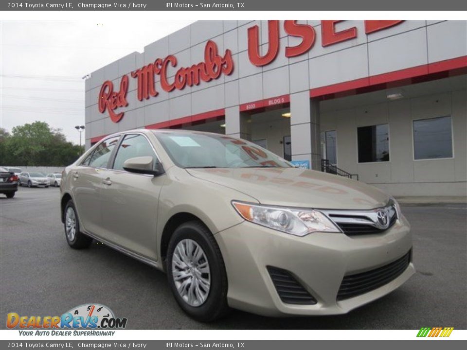 2014 Toyota Camry LE Champagne Mica / Ivory Photo #1