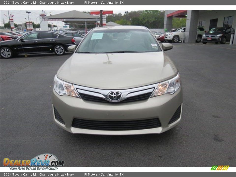 2014 Toyota Camry LE Champagne Mica / Ivory Photo #2