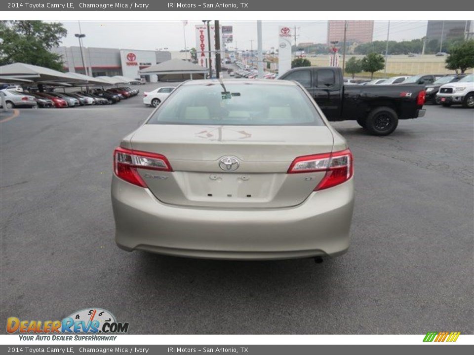 2014 Toyota Camry LE Champagne Mica / Ivory Photo #6