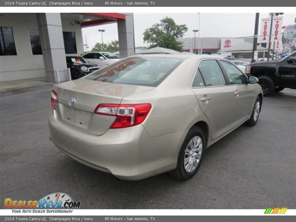 2014 Toyota Camry LE Champagne Mica / Ivory Photo #7