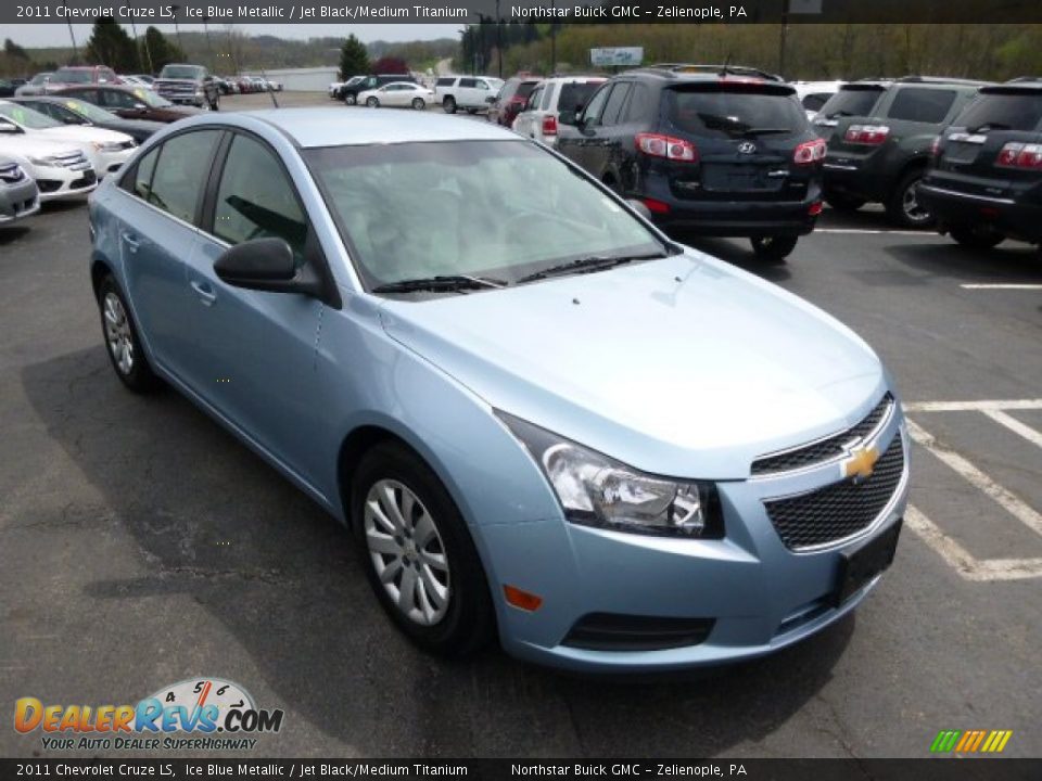 2011 Chevrolet Cruze LS Ice Blue Metallic / Jet Black/Medium Titanium Photo #3
