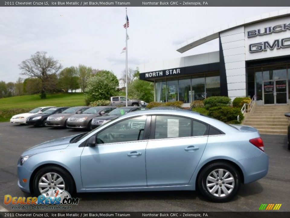 2011 Chevrolet Cruze LS Ice Blue Metallic / Jet Black/Medium Titanium Photo #8
