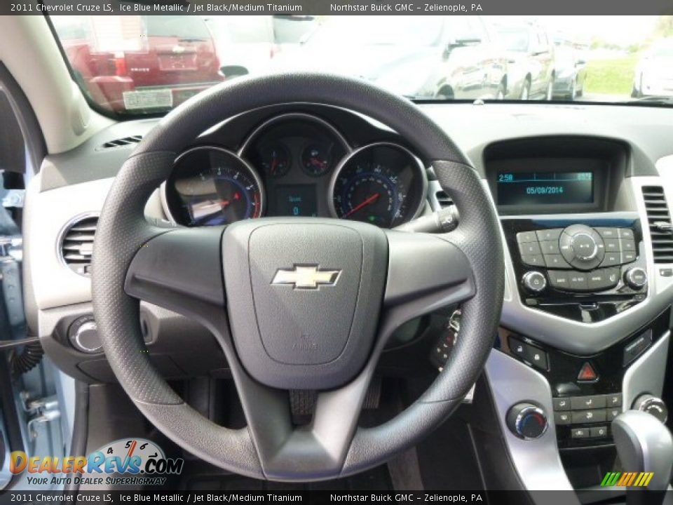 2011 Chevrolet Cruze LS Ice Blue Metallic / Jet Black/Medium Titanium Photo #18