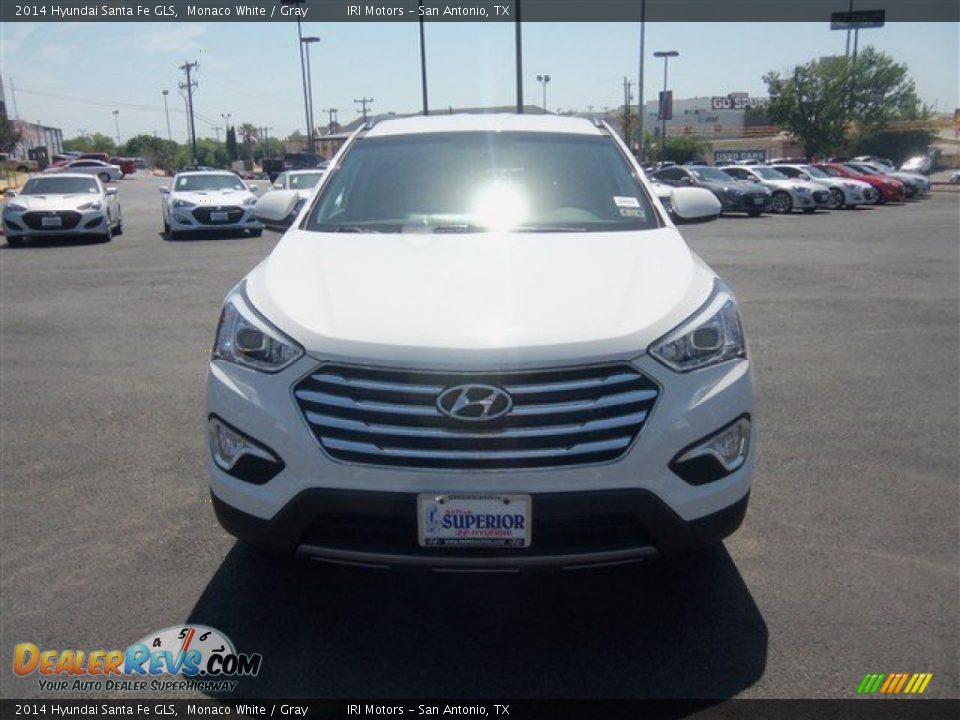 2014 Hyundai Santa Fe GLS Monaco White / Gray Photo #2