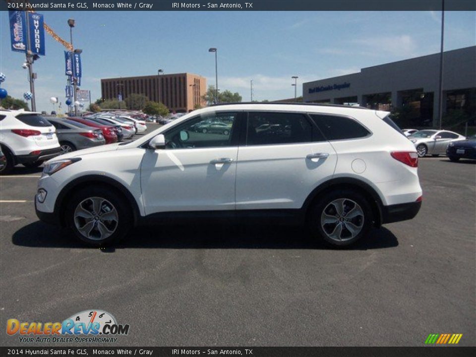2014 Hyundai Santa Fe GLS Monaco White / Gray Photo #3