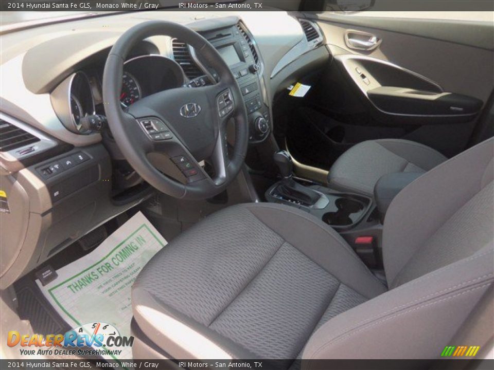 2014 Hyundai Santa Fe GLS Monaco White / Gray Photo #6