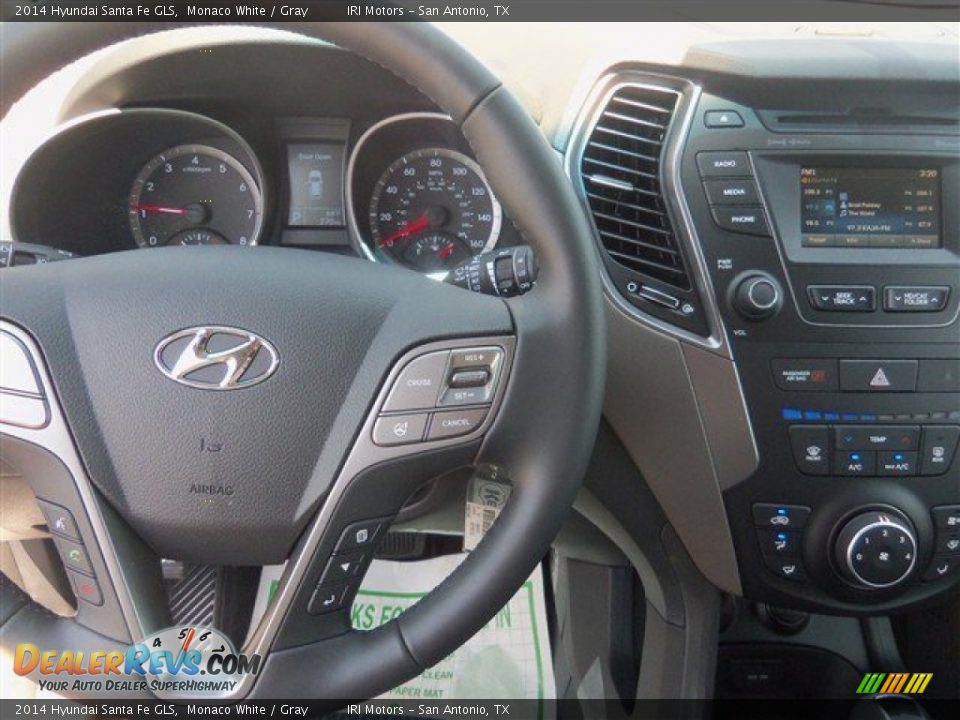2014 Hyundai Santa Fe GLS Monaco White / Gray Photo #7