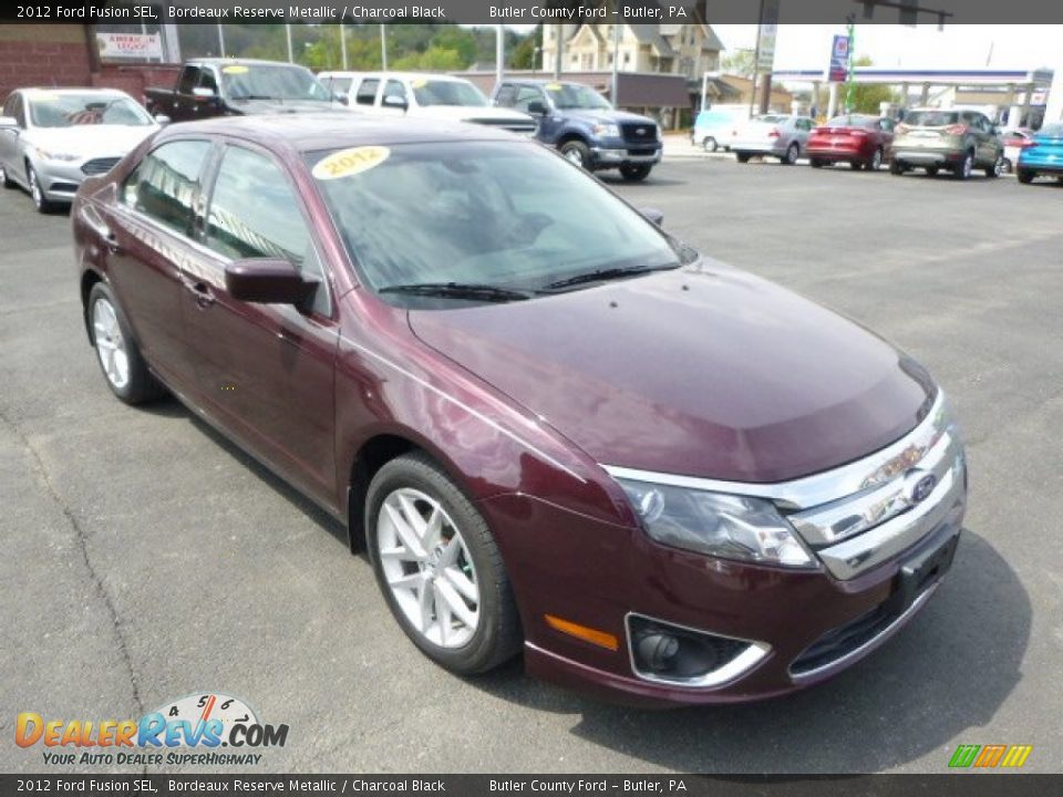 2012 Ford Fusion SEL Bordeaux Reserve Metallic / Charcoal Black Photo #4