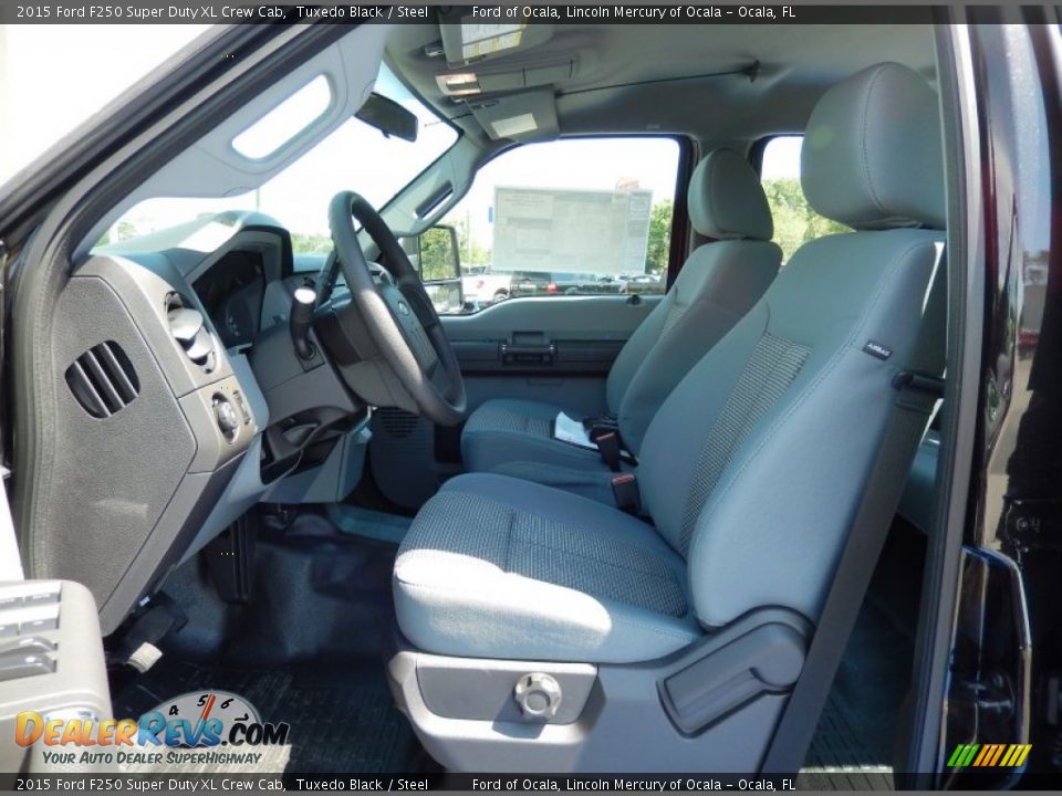 Steel Interior - 2015 Ford F250 Super Duty XL Crew Cab Photo #6
