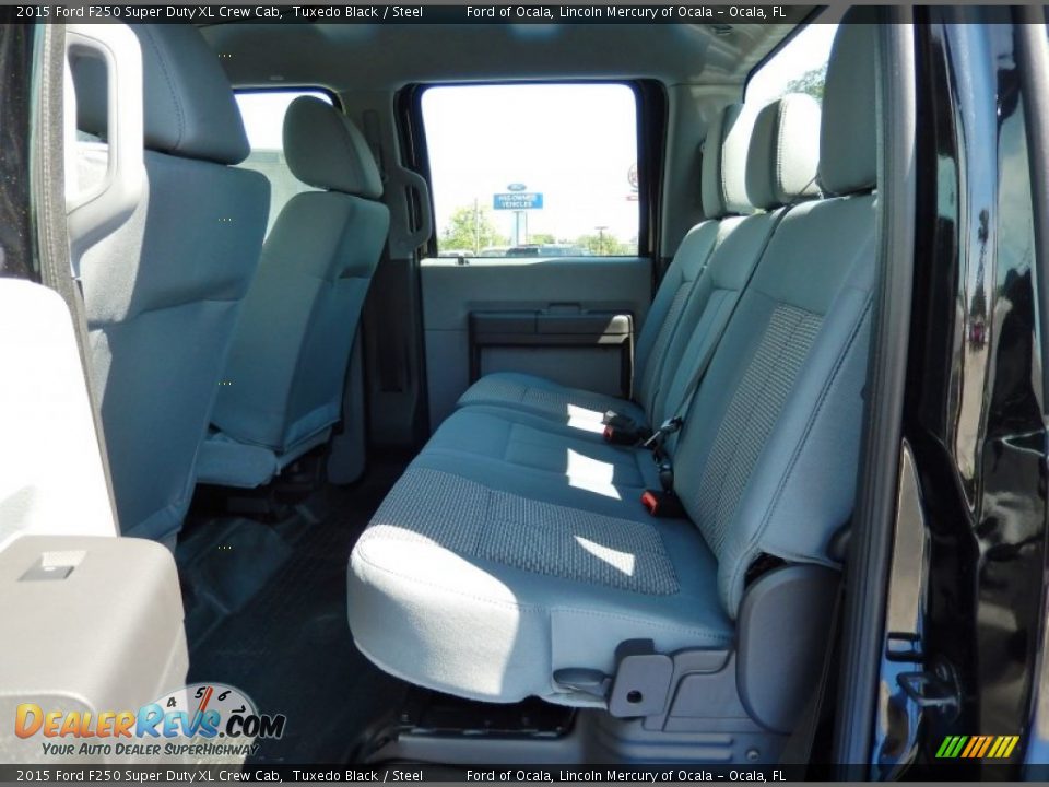 Rear Seat of 2015 Ford F250 Super Duty XL Crew Cab Photo #7