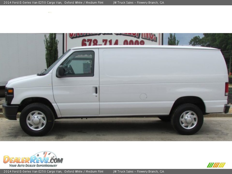 2014 Ford E-Series Van E250 Cargo Van Oxford White / Medium Flint Photo #4