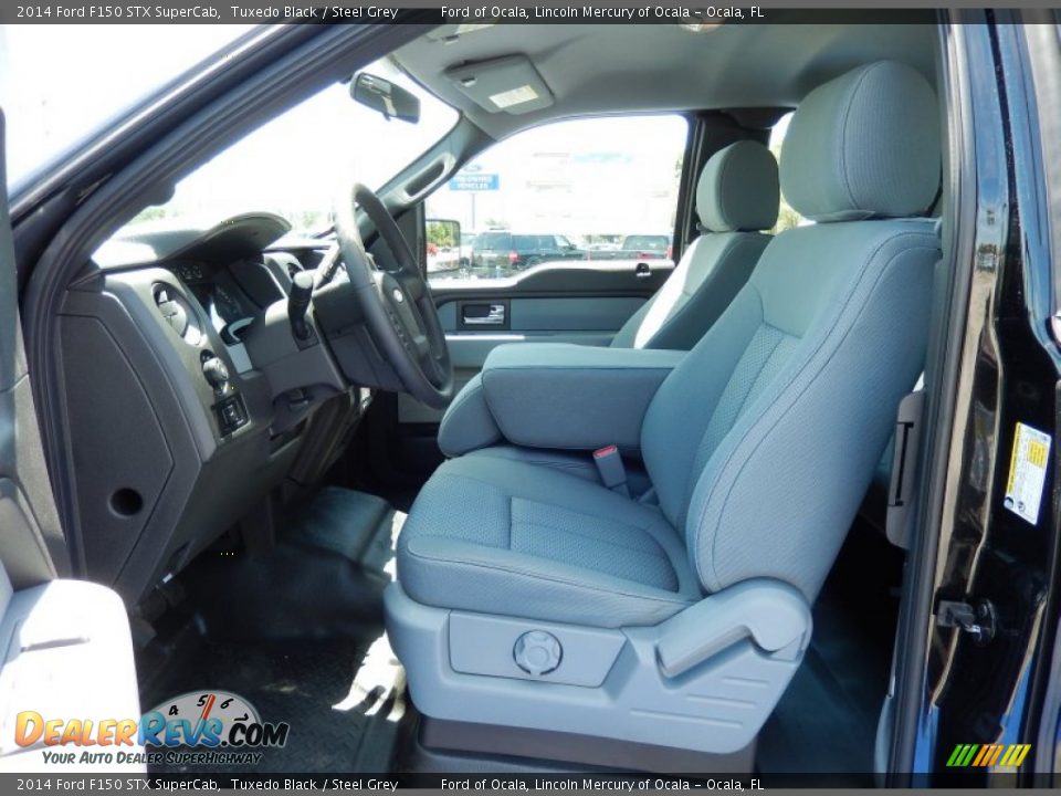 Steel Grey Interior - 2014 Ford F150 STX SuperCab Photo #6