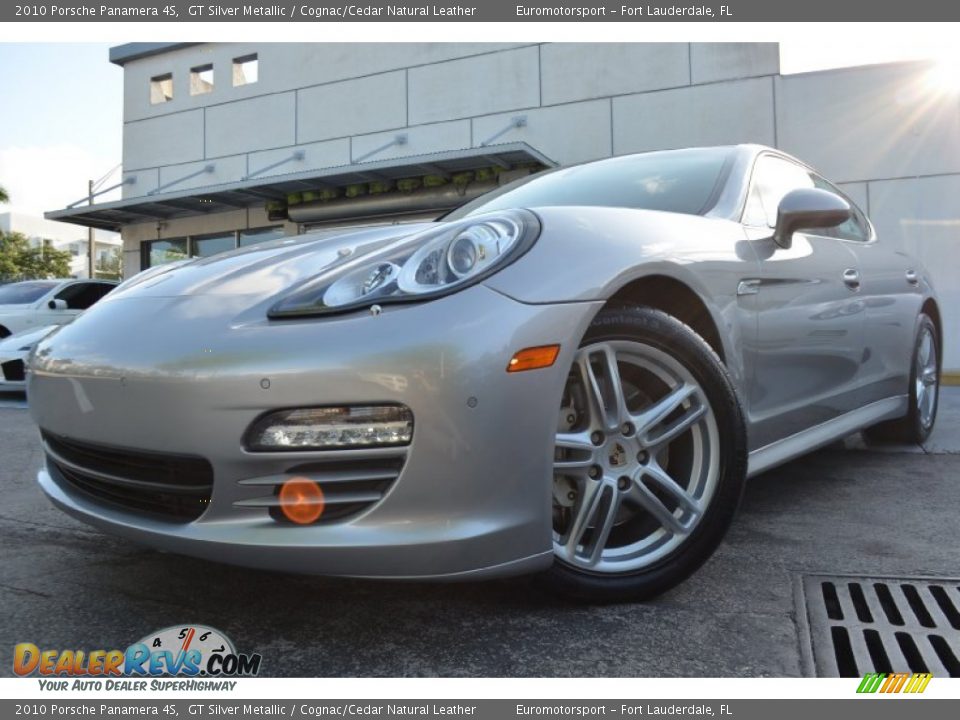 2010 Porsche Panamera 4S GT Silver Metallic / Cognac/Cedar Natural Leather Photo #1