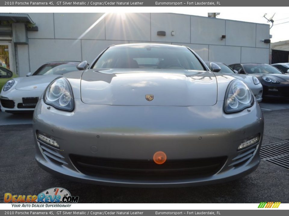 2010 Porsche Panamera 4S GT Silver Metallic / Cognac/Cedar Natural Leather Photo #2