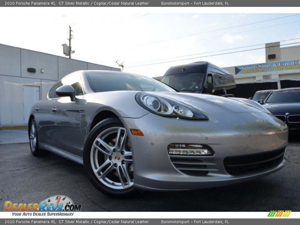 2010 Porsche Panamera 4S GT Silver Metallic / Cognac/Cedar Natural Leather Photo #3