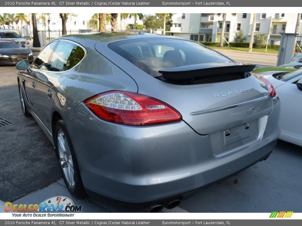 2010 Porsche Panamera 4S GT Silver Metallic / Cognac/Cedar Natural Leather Photo #4