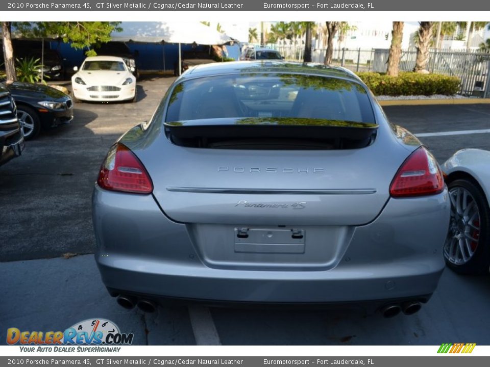 2010 Porsche Panamera 4S GT Silver Metallic / Cognac/Cedar Natural Leather Photo #7