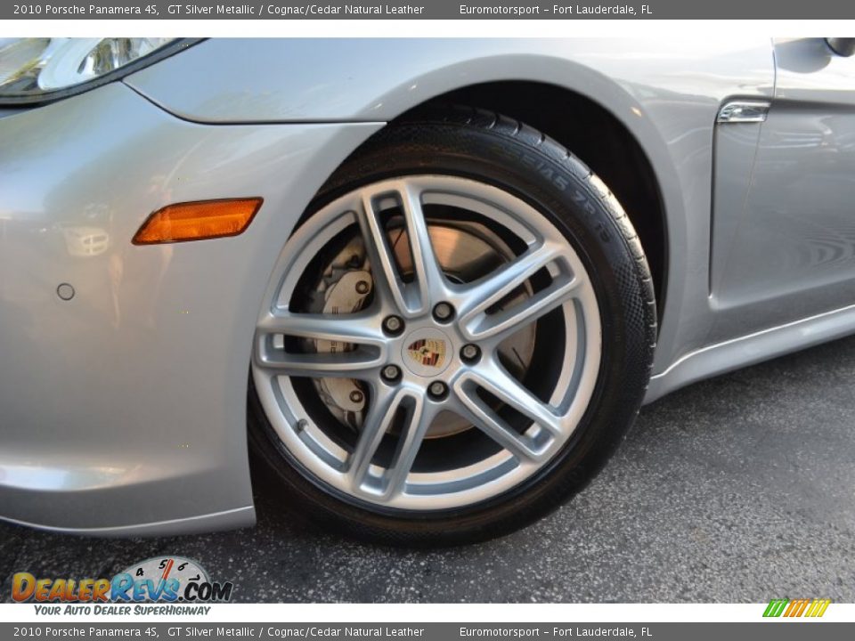 2010 Porsche Panamera 4S GT Silver Metallic / Cognac/Cedar Natural Leather Photo #13