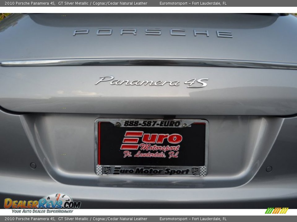 2010 Porsche Panamera 4S GT Silver Metallic / Cognac/Cedar Natural Leather Photo #14