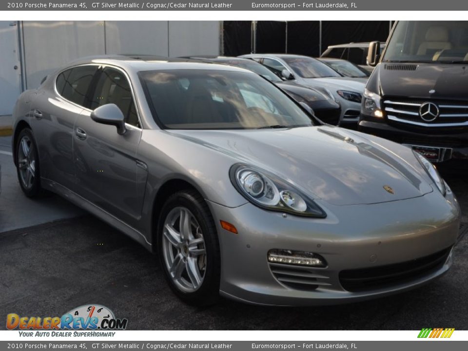 2010 Porsche Panamera 4S GT Silver Metallic / Cognac/Cedar Natural Leather Photo #16