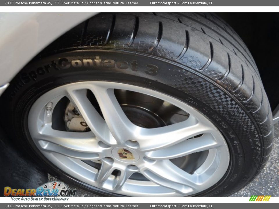 2010 Porsche Panamera 4S GT Silver Metallic / Cognac/Cedar Natural Leather Photo #17