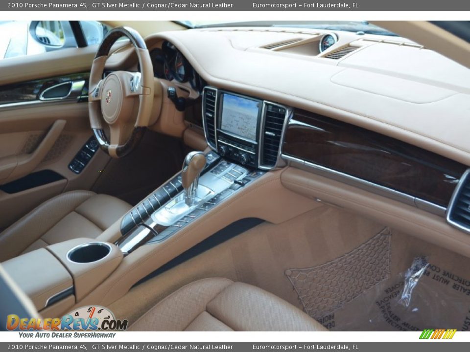 2010 Porsche Panamera 4S GT Silver Metallic / Cognac/Cedar Natural Leather Photo #18