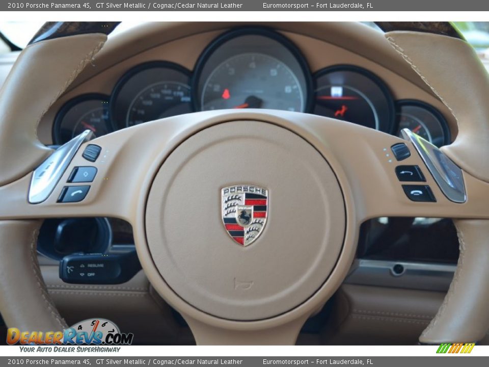 2010 Porsche Panamera 4S GT Silver Metallic / Cognac/Cedar Natural Leather Photo #31